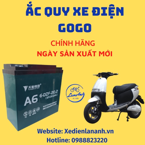 ẮC QUY XE MÁY ĐIỆN GOGO CHÍNH HÃNG 12V-20AH TIANNNENG 6-DZF-20.2