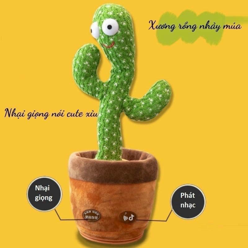 Cây xương rồng nhảy múa vui nhộn phát 120 bài hát nhạc - nhại được giọng nói