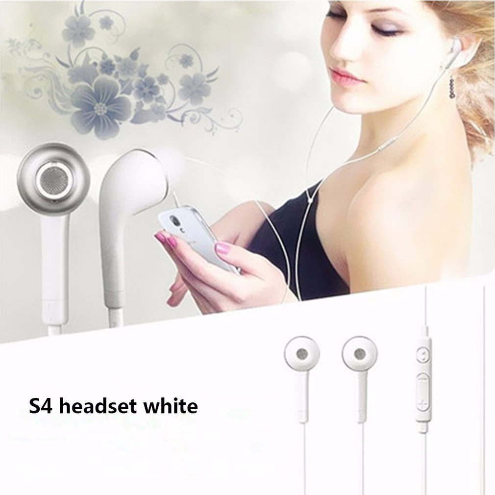 Tai Nghe 3.5mm Có Dây Có Mic Headset Điều Chỉnh Màu Trắng Phổ Biến Dành earphone Cho Samsung