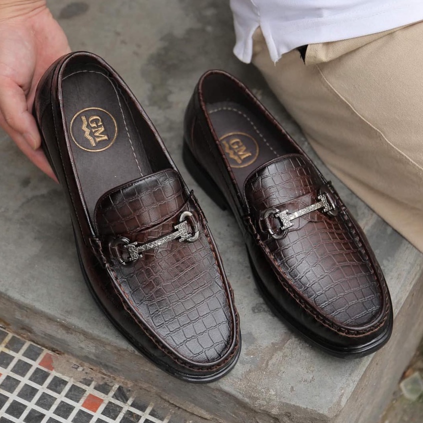 Giày lười nam cao cấp da bò thật bảo hành 1 năm hàng cao cấp TL lẻ size