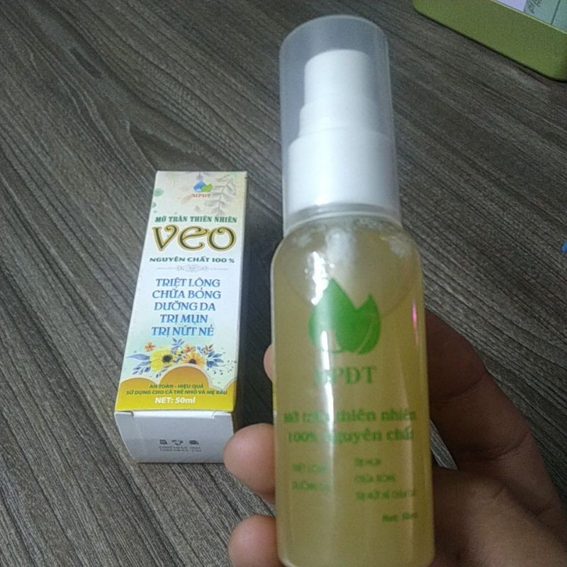 Mỡ Trăn thiên nhiên VEO Nguyên Chất 100%,(cùng với sáp wax lông) hỗ trợ triệt lông hiệu quả, chữa bỏng... .....