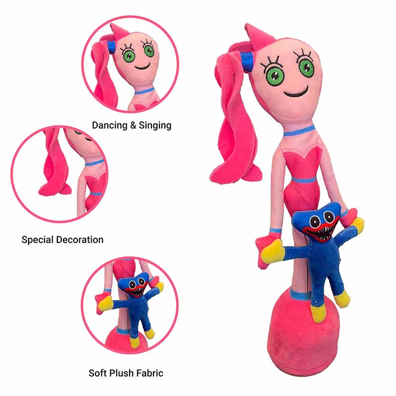 Poppy Playtime Huggy Wuggy Plush Toy Cactus Dance Toy Soft Stuffed Doll Singing Recording Talking Plushie Toys