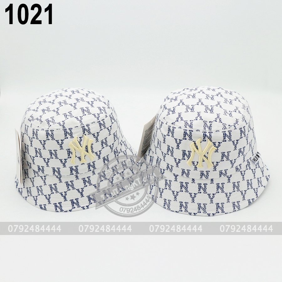 Nón bucket NY Trắng