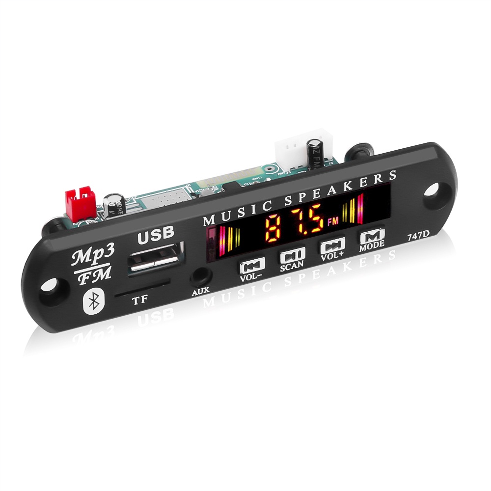 Bảng Mạch Giải Mã Âm Thanh Bluetooth 5.0 Mp3 Wma Dc 5v 12v Usb Tf Radio Cho Xe Hơi