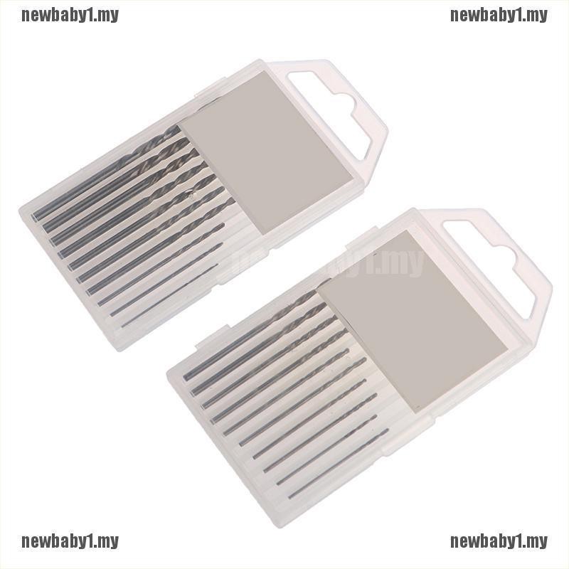 Set 10 Mũi Khoan Mini Hss 0.8mm-3.0mm