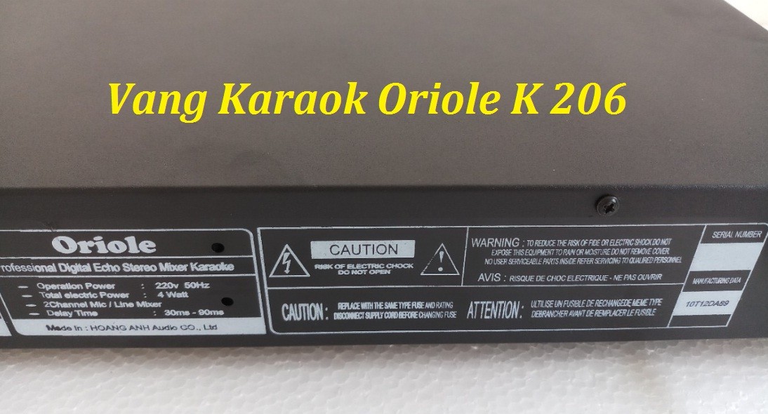 Vang Oriole K206