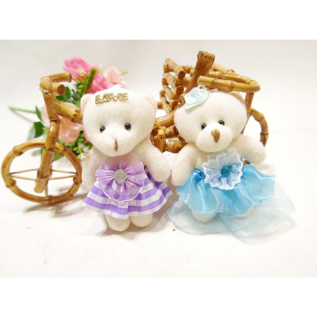 Đồ Chơi Gấu Bông Mini Cao 12cm Dễ Thương Xinh Xắn