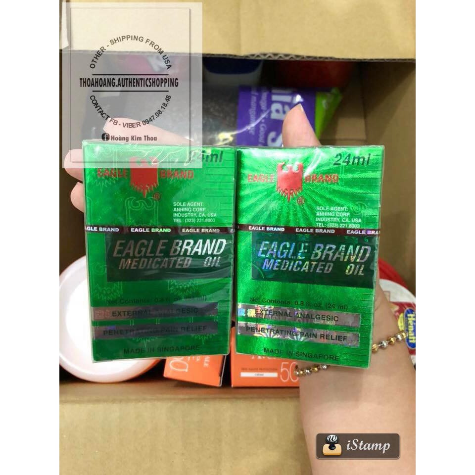 DẦU GIÓ XANH CON Ó 2 NẮP MỸ