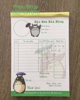 Hoá Đơn Bán Lẻ Cute