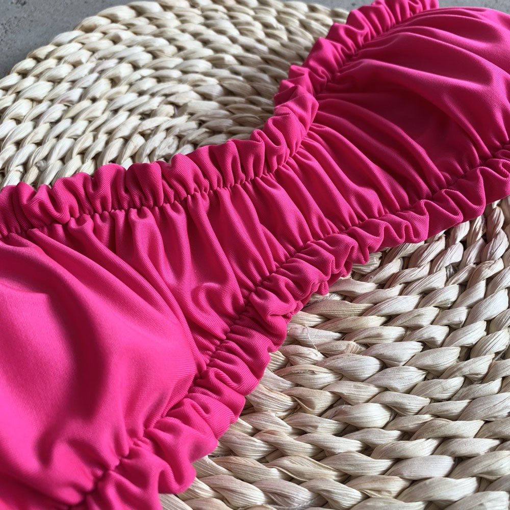 Bikini 2 mảnh kiểu cúp ngực xếp nếp thời trang quyến rũ cho nữ H185 | BigBuy360 - bigbuy360.vn