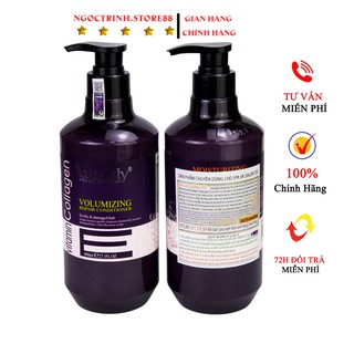 Dầu gội xả Lusstaly Vitamin E, phục hồi tóc mềm mượt, ngăn gàu, ngăn rụng, ngăn dầu 500ml - 800ml