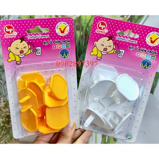 10 cái Bịt Ổ Điện Tròn HOFACO  An toàn cho bé - Hàng Việt Nam Chất Lượng Cao - Bịt ổ điện tròn HPG145