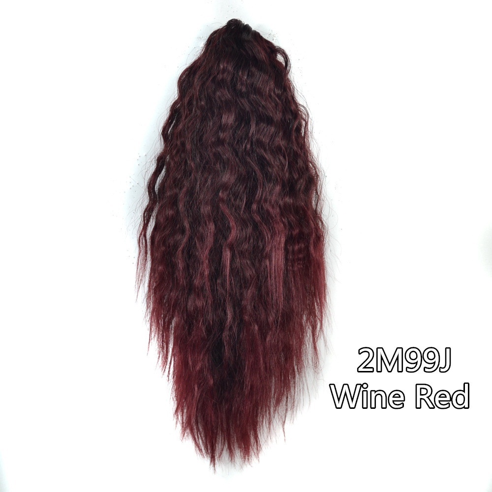 Tóc Giả Đuôi Ngựa 14 Inch Kiểu Xoăn Đen Nâu Tự Nhiên Cho Nữ