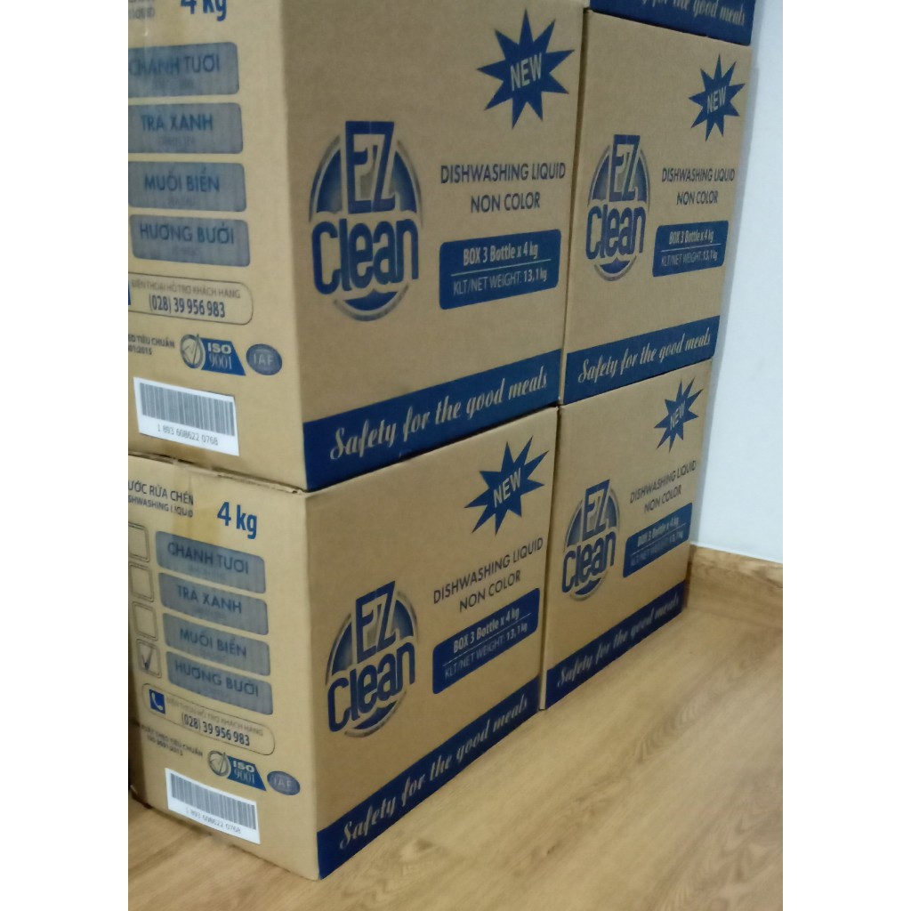 Nước Rửa Chén Không Màu EZ Clean - Can 4Kg