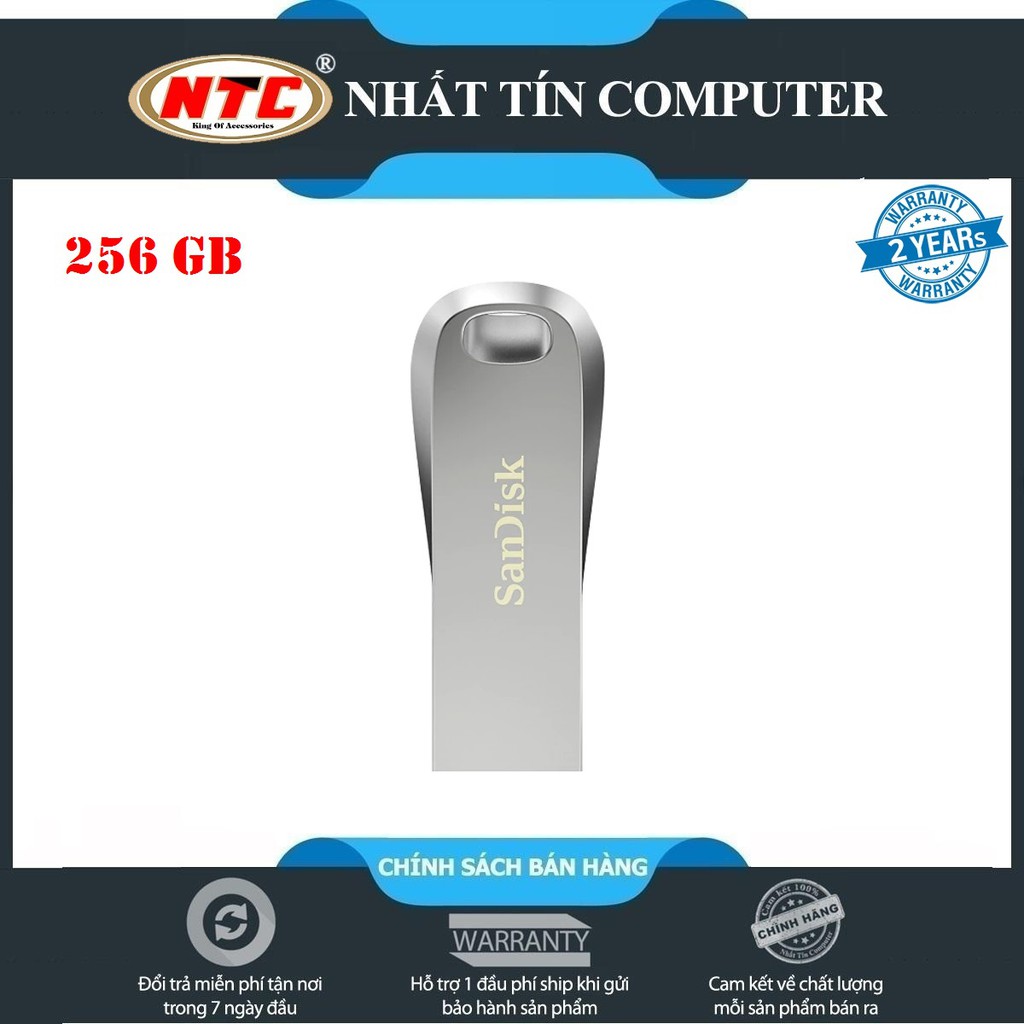 USB 3.1 SanDisk Ultra Luxe CZ74 256GB 150MB/s (Bạc)