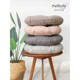Đệm ngồi bệt tròn đơn sắc xinh xắn 50 cm