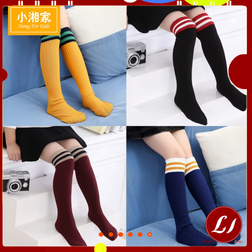 Tất ĐÙI GỐI phong cách Hàn QuốcChun tóc XOẮN nhỏ nhắn đáng yêu cho bé yêu