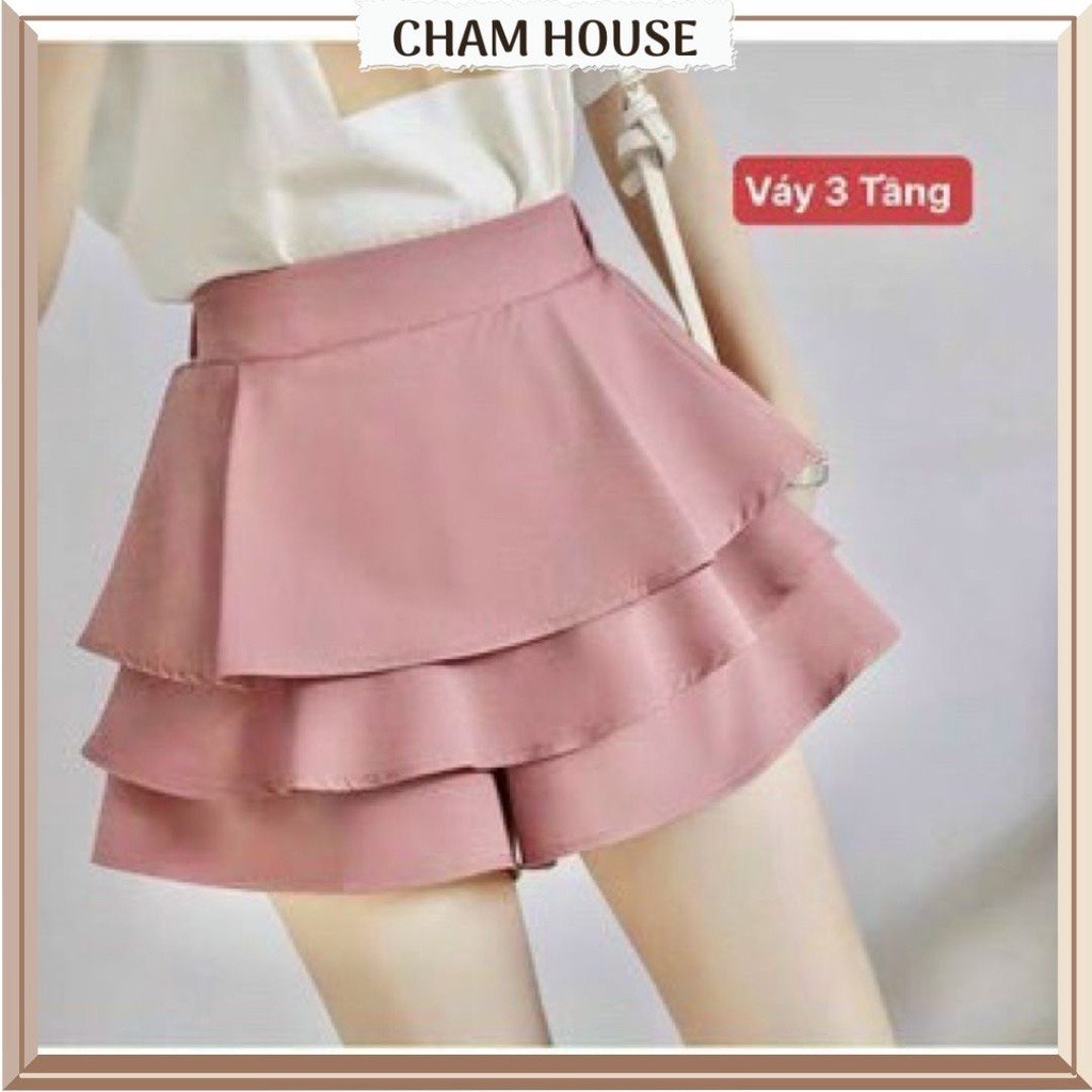 Chân váy 3 tầng dây kéo sau chất tuyết mưa hot đủ size