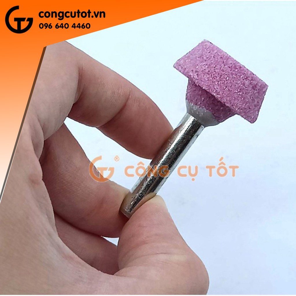 Mũi đá mài hình nón cụt A35 Φ25mm dài 10mm cốt 6 ly