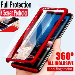 Ốp điện thoại bảo vệ 360 độ kèm kính cường lực cho OPPO R17 R17 Pro A9 2020 A5 2020 OPPO A7 A5S F11 F11 Pro A1K Realme