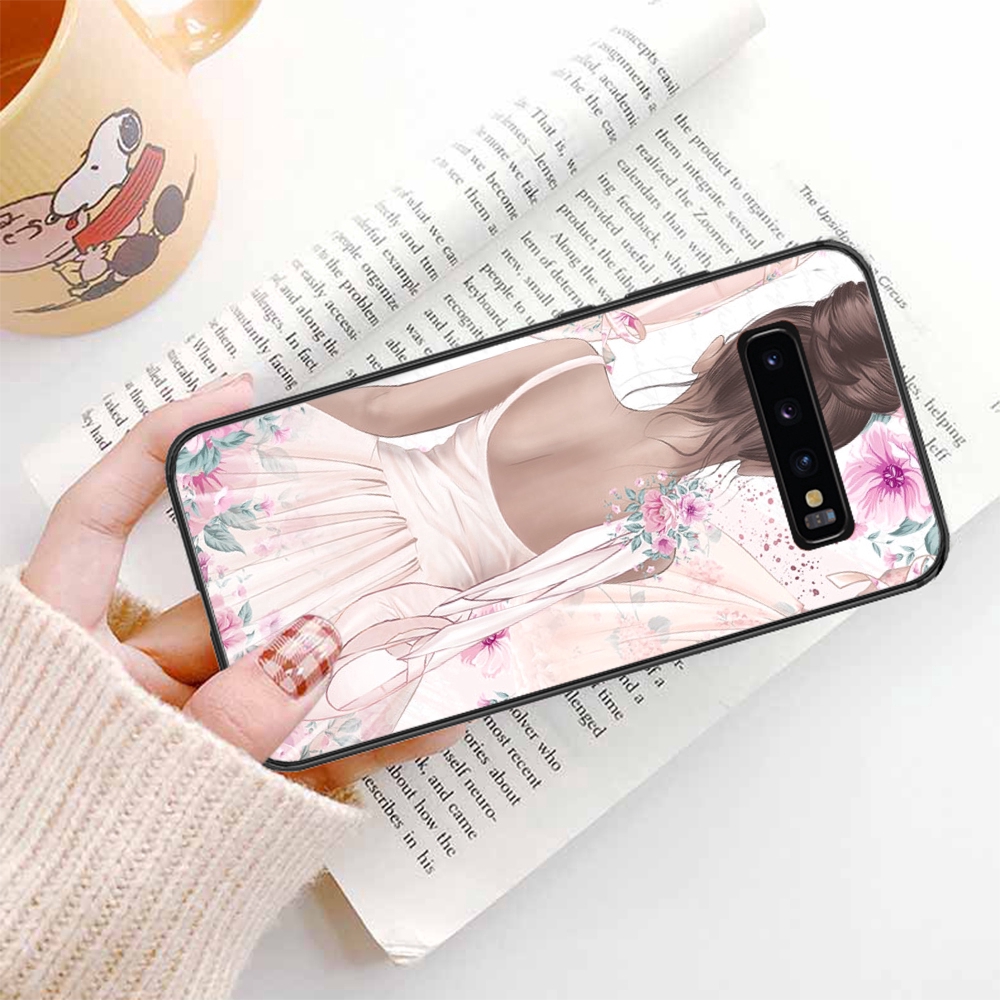 Ốp Lưng Mềm In Hình Cô Gái Múa Ba Lê Cho Samsung S6 / S7 Edge / S8 / S9 / S10 Plus