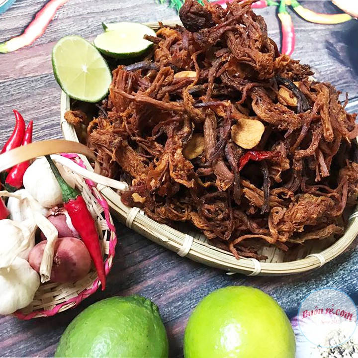 Khô heo cháy tỏi 200G ngon chuẩn đậm vị túi zip tiện lợi 01197-01190-01189