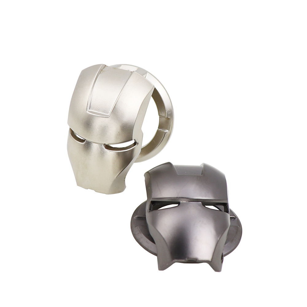 Vỏ Bọc Bảo Vệ Nút Khởi Động Xe Hơi Bằng Kim Loại Hình Iron Man