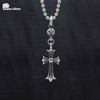 Mặt Dây Chuyền Thập Tự Chrome Heart Chất Liệu Bạc Thái Cao Cấp - Thương Hiệu Ganes Silver
