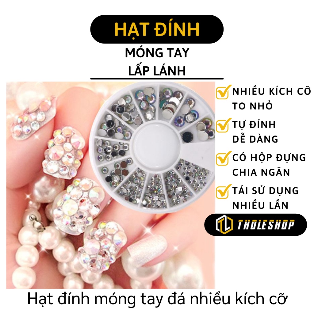 Hạt Đính Móng - Hạt Pha Lê Đính Móng Tay Nghệ Thuật 3D Nhiều Kích Thước 6508