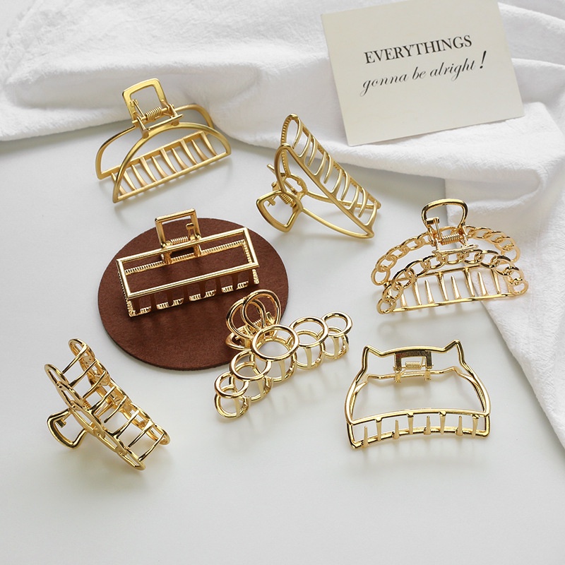 Kẹp tóc kim loại kiểu dáng hoạt hình phong cách Hàn Quốc mới cho nữ