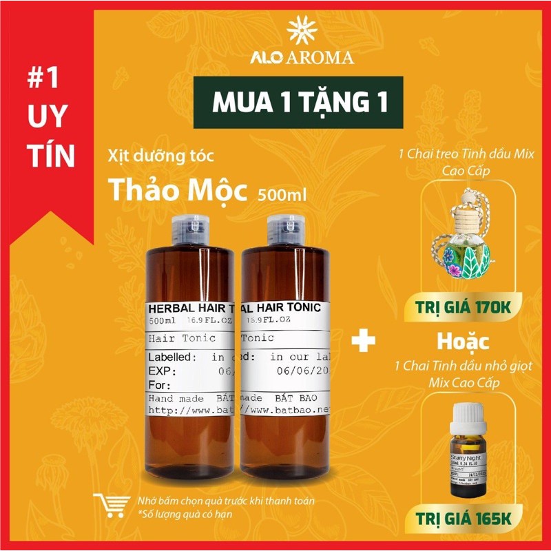 Xịt Dưỡng Tóc 10 Loại Thảo Dược Thiên Nhiên 500ml