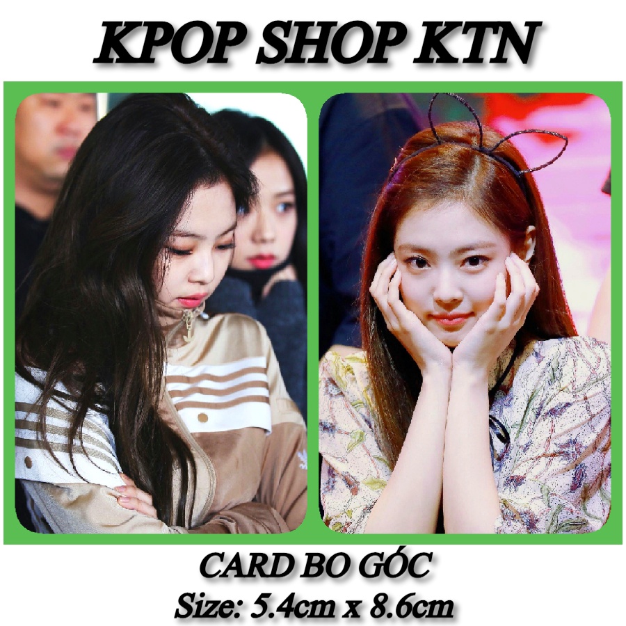 CARD BO GÓC JENNIE BLACK PINK