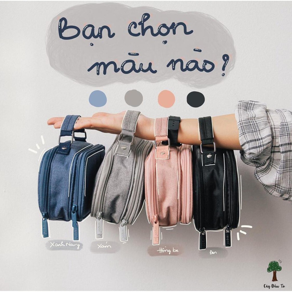 Hộp Bút Đa Năng Multifunction Dành Cho Học Sinh Sinh Viên Nhiều Không Gian Màu Sắc Special Angoo Cây Đầu To