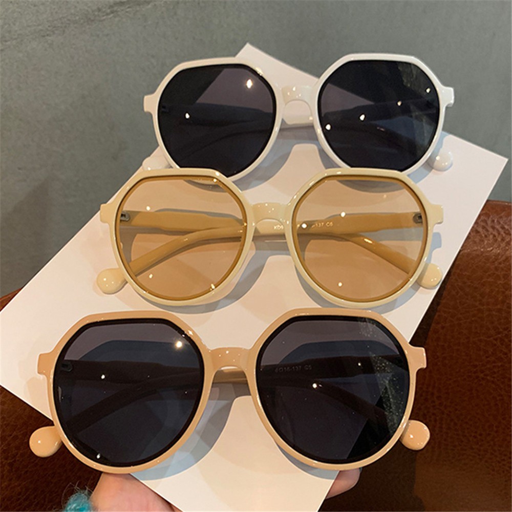 Kính Mát Gọng Nhỏ Màu Nâu Phong Cách Cổ Điển Thời Trang Cho Nữ