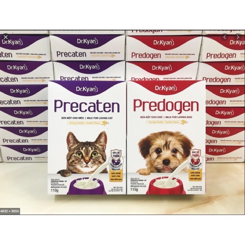 Sữa bột Biomilk 100gr / Dr.Kyan Predogen Precaten 110gr cho chó mèo