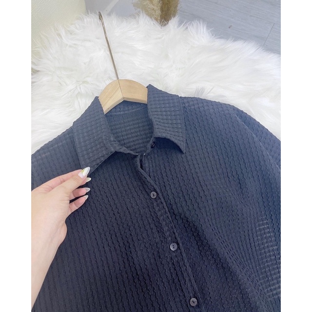 [ CHUBBY BIGSIZE ] SƠ MI Ô NỖI FORM RỘNG BIGSIZE