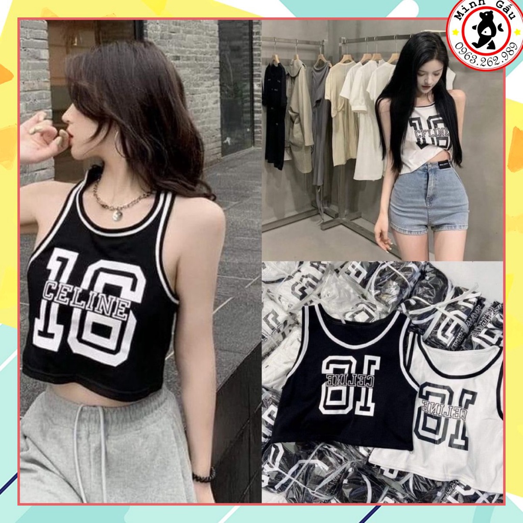 Áo ba lỗ 16 _Minh Gấu_ chất thun gân dầy dặn co dãn tốt, rót viền nổi đẹp