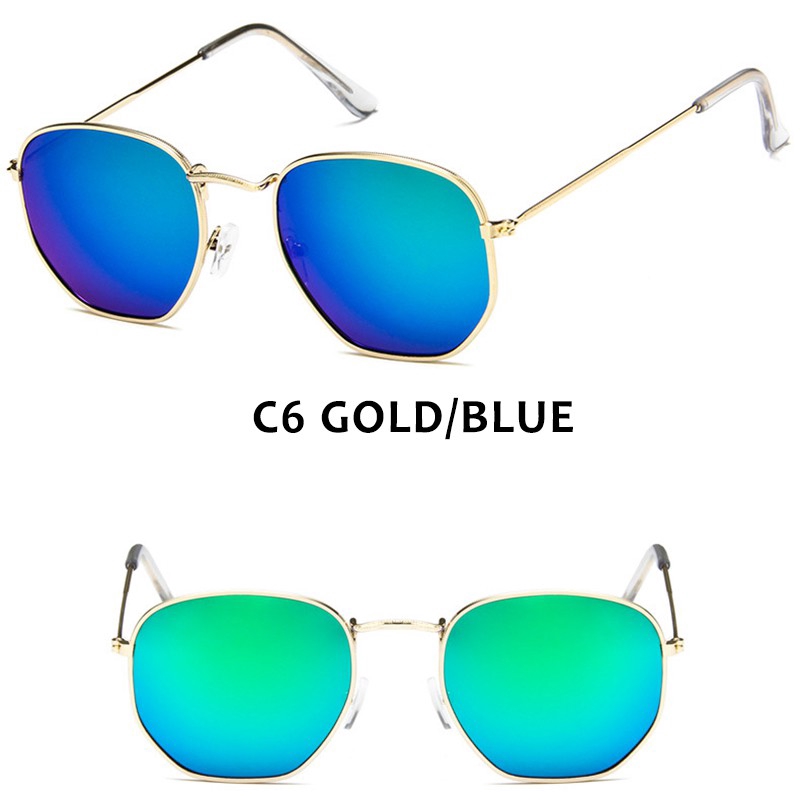 Kính mát gọng vuông nhỏ chống tia UV phong cách cổ điển cho nam và nữ