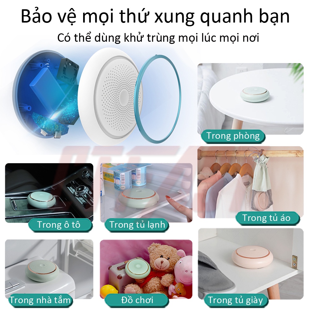 Máy khử mùi tủ lạnh CTFAST công nghệ ozone, khử mùi hôi nấm mốc, thanh lọc không khí, bảo vệ sức khỏe gia đình