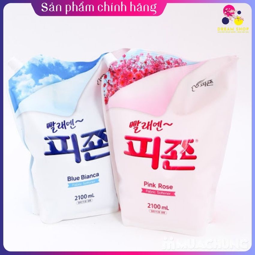 Nước xả vải Hàn Quốc hương Bianca Pigeon (Túi xanh 2100ml)-dreamshop.vn