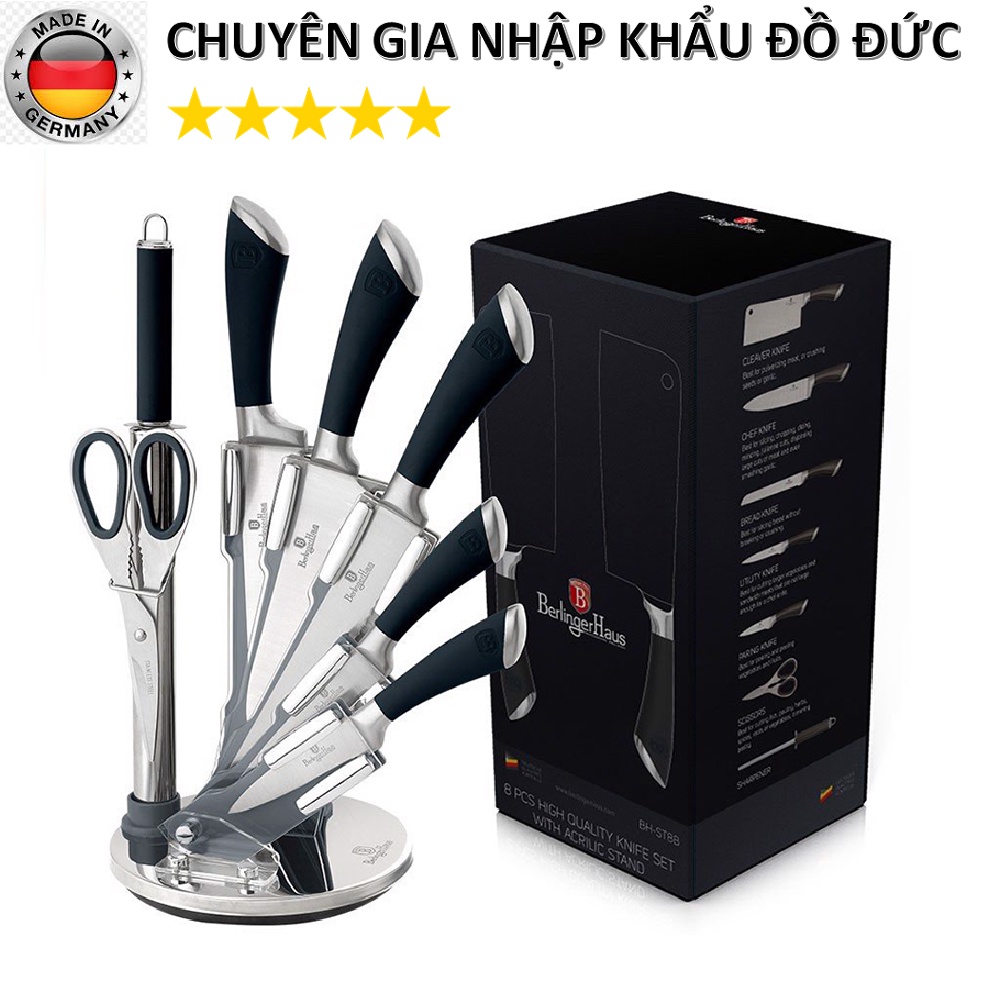 Bộ Dao Berlingerhaus 8 món Siêu sắc bén : Nhập khẩu Đức