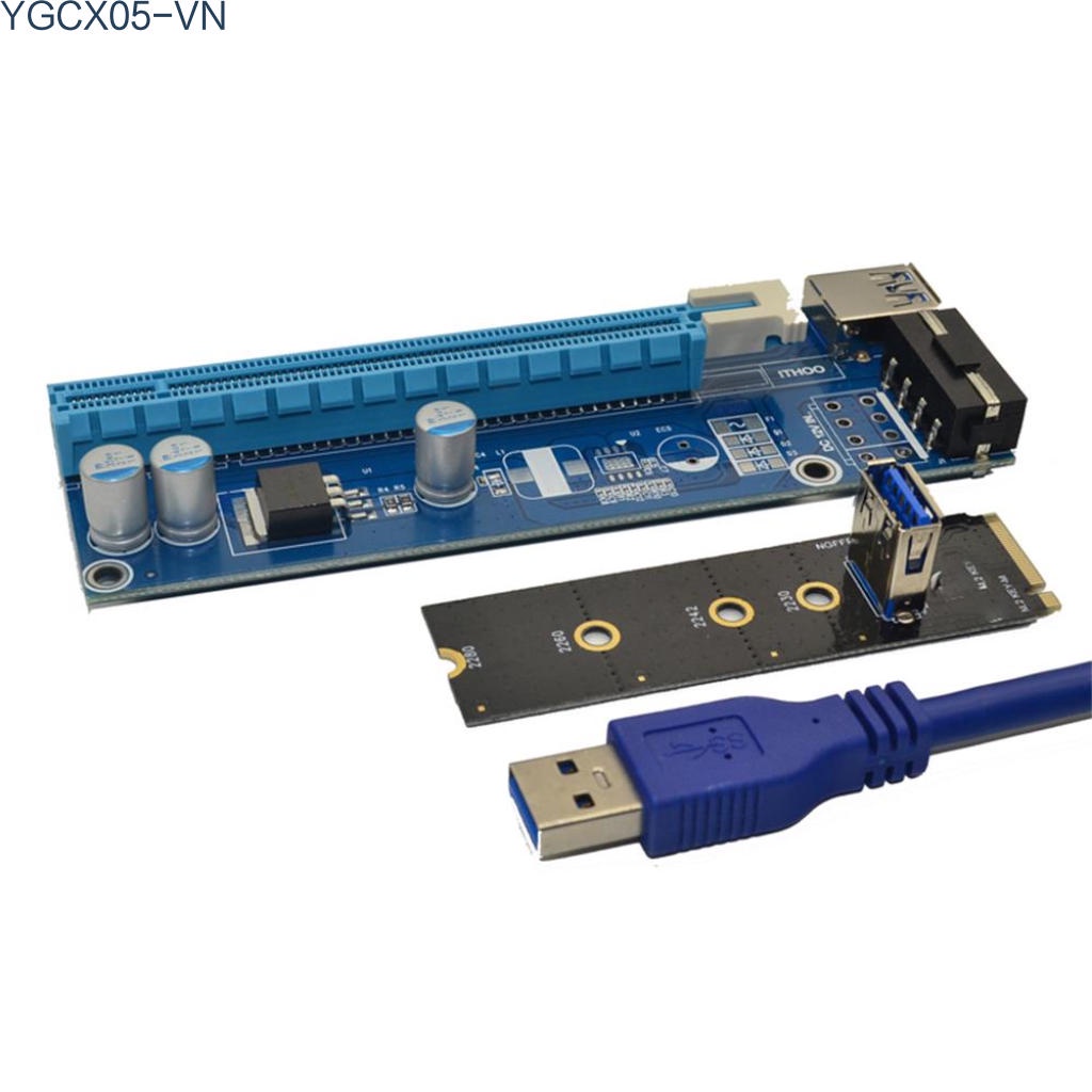 Cáp Chuyển Đổi M.2 Sang Pci-E X16 Nvme Vga 4pin 6pin Sata Cho Miner Mining | BigBuy360 - bigbuy360.vn