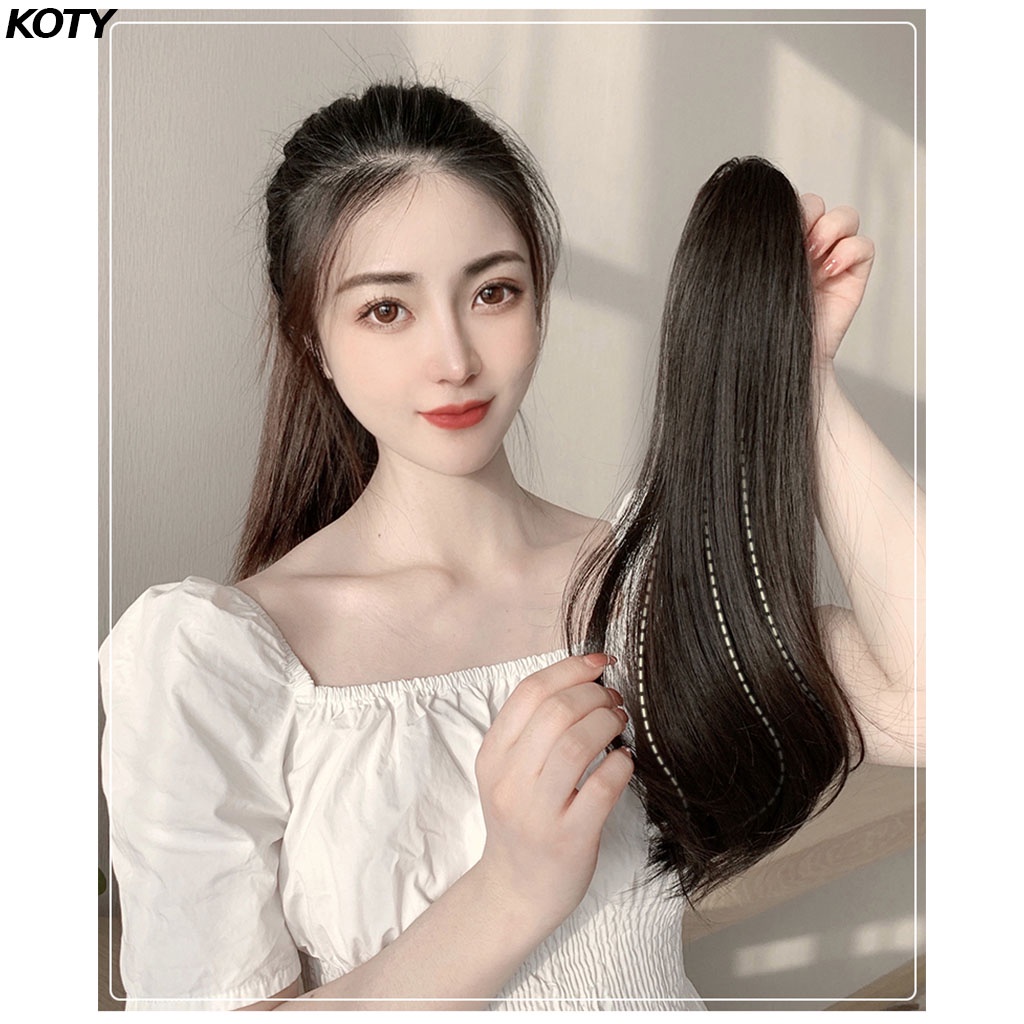 Tóc giả nữ ngoặm phong cách Hàn Quốc, Tóc giả ngoặm xoăn mềm mượt