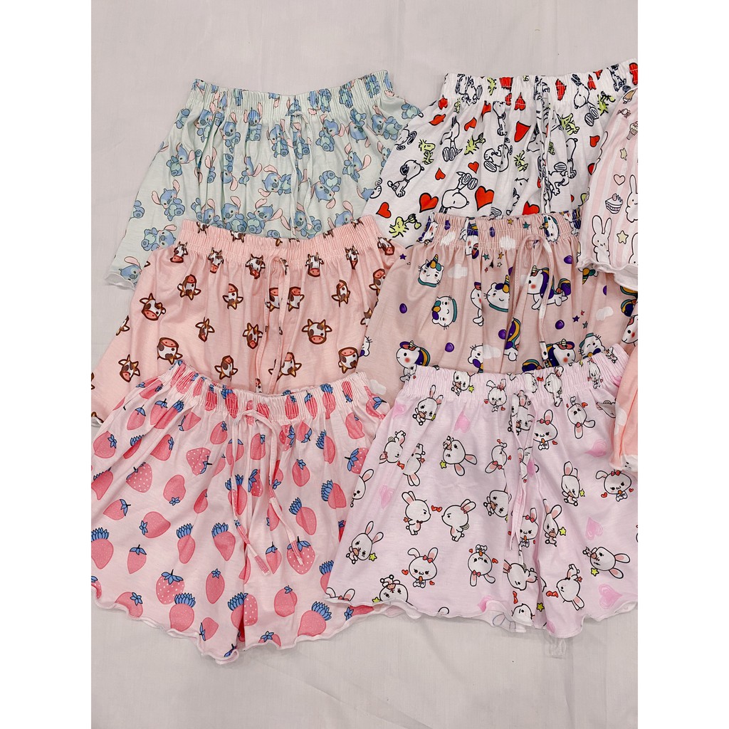 QUẦN ĐÙI THÁI, quần đùi ngủ hình cute. Quần đũi nữ cotton mặc ở nhà siêu mềm mát co giãn thoải mãi tha hồ chọn mẫu | BigBuy360 - bigbuy360.vn