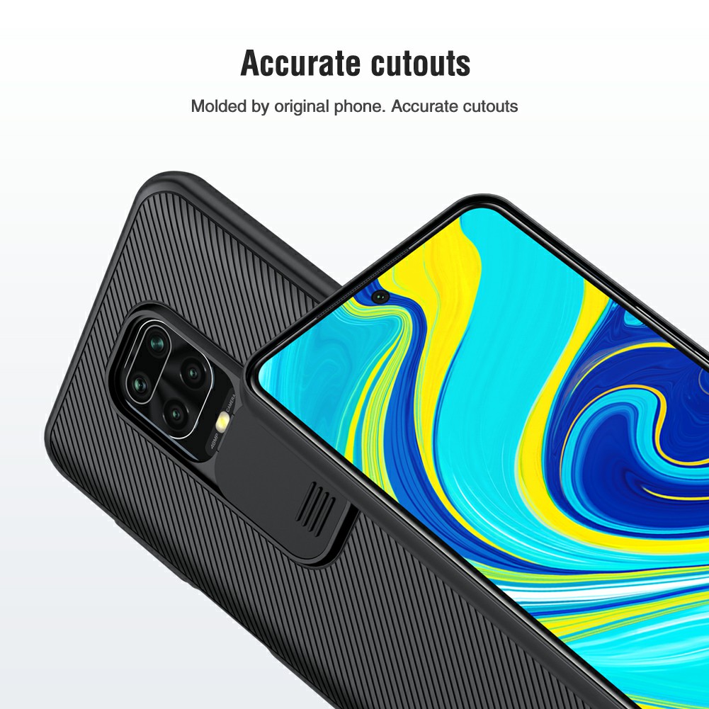 Ốp lưng Redmi Note 9s / Note 9 Pro / Note 10 / Note 10 Pro hiệu Nillkin che camera nhựa mỏng vân Carbon cao cấp