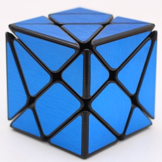 Rubik Biến Thể Rubik Axis Cube YJ Sticker Màu Xanh Dương, Đỏ, Bạc