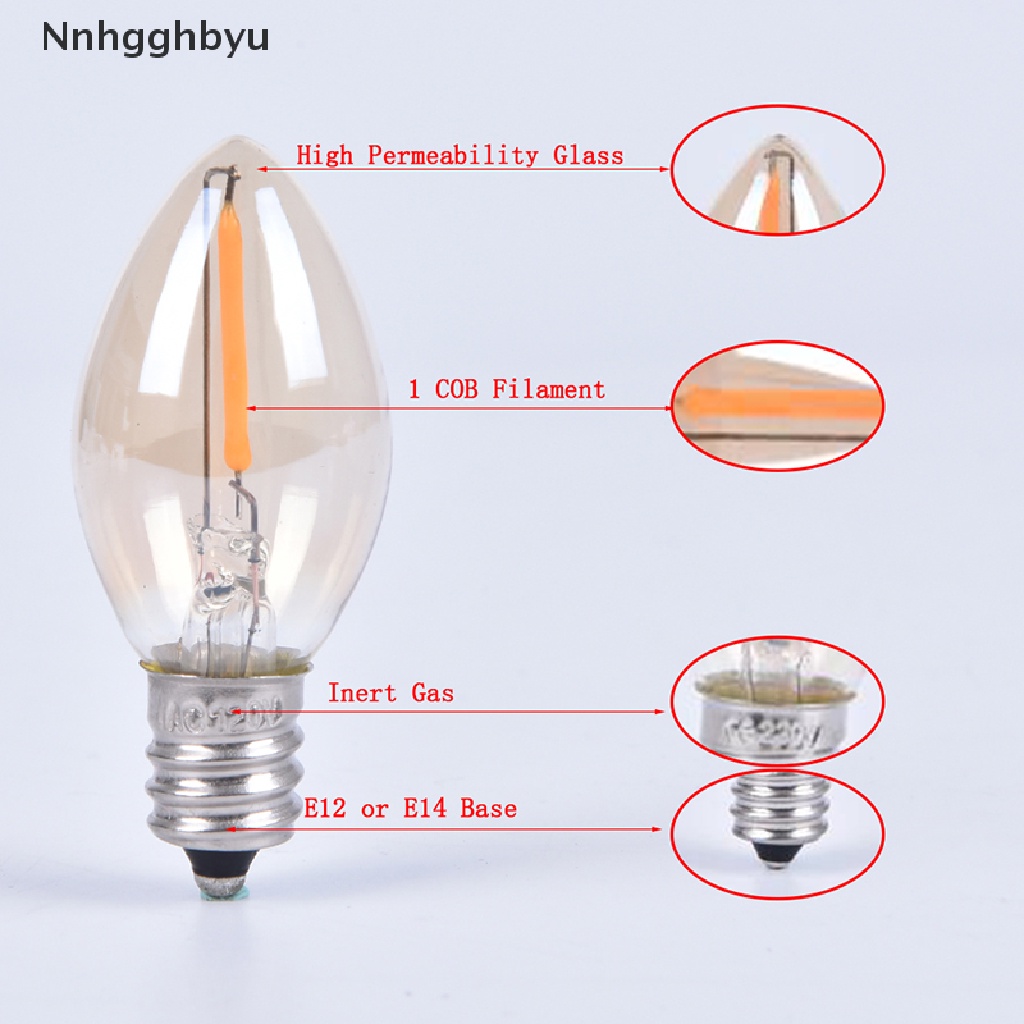 Bóng Đèn Led Dây Tóc E14 / E12 C7