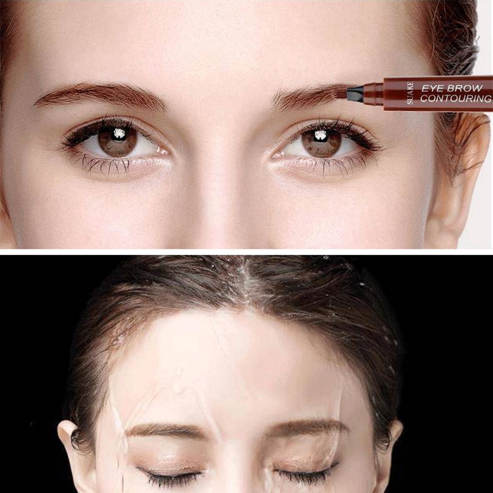 [Hàng mới về] Bút kẻ lông mày 4 màu sắc tùy chọn chống thấm nước dành cho người mới bắt đầu