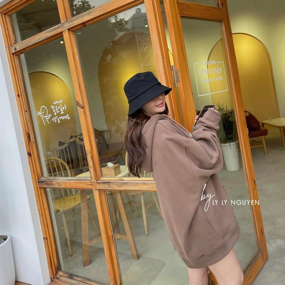 Áo hoodie nữ vịt DAFFY DUCK áo nỉ nữ Lót Lông , thời trang form rộng  nữ phong cách ulzzang hàn quốc