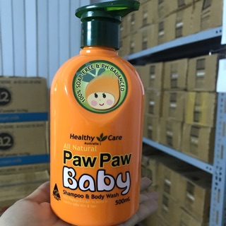 Sữa Tắm Gội Đu Đủ PawPaw Baby Healthy Care Úc